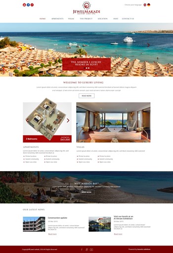 Jewel Makadi Resort Website